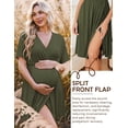 thumbnail image 5 of Ekouaer Labor and Delivery Gown for Hospital Maternity Nursing Dress Nightgown Pajamas for Breastfeeding, 5 of 6