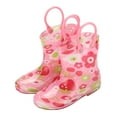 thumbnail image 3 of Toddler Rain Boots for Girls Boys Waterproof Rain Boots with Handles Girls and Boys Rain Boots with Handles rainboots for toddlers girls botas de lluvia para niñas, 3 of 9