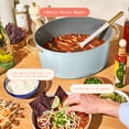 thumbnail image 4 of Beautiful 10-in-1, 8 Qt Multi-Cooker with Bamboo Steamer Insert and 7 Preset Functions, Hydrangea by Drew Barrymore, 4 of 16