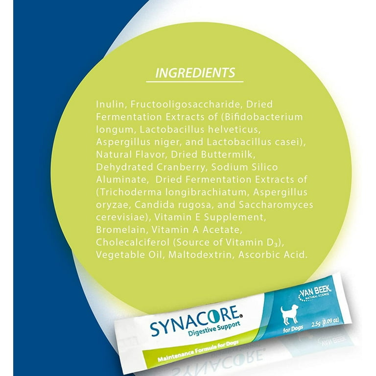 Synacore Maintenance Formula Digestive Support for Dogs 30 Stick Packets 2.5g