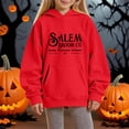 thumbnail image 2 of XQYLOS Girls Oversized Pullover Crewneck Sweatshirt Hoodies Long Sleeve Casual Halloween Letter Graphic Fashion Clothes for Kids Autumn Fall Loose, 2 of 4