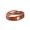 Orange, variant on Leather Bracelet Orange 8.5 Inches 13mm Push Button L466
