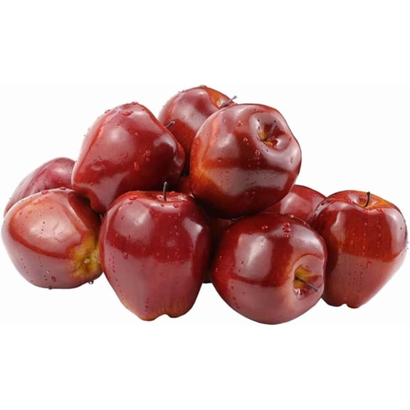 JingSL 12 Pcs Fake Fruit Apples, Artificial Apples Lifelike Simulation, Red Apples Home, House Decor, Compatible with Still Life Kitchen Decor (Color : Red)