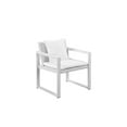 thumbnail image 6 of Pangea Home Chester Modern Anodized Aluminum Outdoor Chair in White, 6 of 7