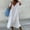 White, variant on Lolmot Womens Summer Dresses Cotton Linen Fashion Casual Loose V-Neck Short Sleeve Long Dress Solid Pleated Dresses Beach Midi Dresses