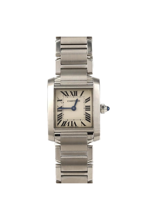 Pre-Owned Cartier Tank Francaise SM W51008Q3 SS Wristwatch Quartz (Good)