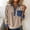 #0296-Beige, variant on Womens Tops Denim Patchwork Sweatshirts, Long Sleeve Denim Lapel V Neck Buttons Closure Pullover Tops,Casual Waffle Knit Shirts with Pocket