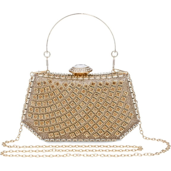 Rhinestone Clutch for Women Evening Bag Sparkly Glitter Purse for Bridal Wedding Party Crystal Handbag