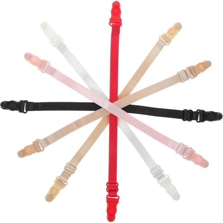BESTYASH Women s Bra Strap Clips Anti-slip Bra Buckle Holders 6pcs Bra Straps Holder for Sports Tank Tops Casual Wear