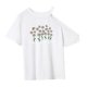 thumbnail image 4 of Camiseta para mujer con cuello redondo, camiseta femenina de recuerdo, camisetas de verano para oficina y calle L, 4 of 7