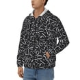 thumbnail image 3 of Kdxio Numbers Print Men Hoodies Casual Hoodies for Men with Zip Pockets Full Zip Long Sleeve Sweatshirt Sports Hooded Jacket-Medium, 3 of 5