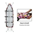thumbnail image 4 of Renewold Love Heart Ironing Board Covers with Padding Extra Large Size Laundry Accessories with 3 Fasteners Hook and Loop Fastener Strap Cozy Ironing Board Table Top Cover Easy Fit, 4 of 6