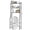 Snow Black, variant on 3-Tier Over The Toilet Storage, Space Saver Metal Bathroom Shelves, Freestanding Above Over Toilet Storage Shelf with 4 Hooks for Bathroom, Black