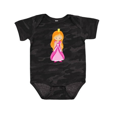 

Inktastic Cute Princess Orange Hair Princess In Pink Dress Gift Baby Girl Bodysuit