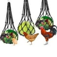 thumbnail image 5 of 2 Pcs Poultry Treat Feeders Tool Belt Chicken Coop Supplies Food Dispenser Melon Hammock Cradle Hanging For Hens Nylon, 5 of 6