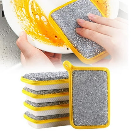 

crevice cleaning brushes for household use Multipurpose kitchen Versatile And Efficient Cleaning Tool Set Non Greasy Absorbent Sponge Cloth Kitchen Dishwashing Scrubber All Purpose