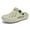 Green, variant on Summer Breathable Thickness Soled Non Slippers for Men Fashion Hollow out Closed Toe Adjustable Heel Strap Beach Hole Shoes Comfort Half Drag Trend Casual Sandals White 39