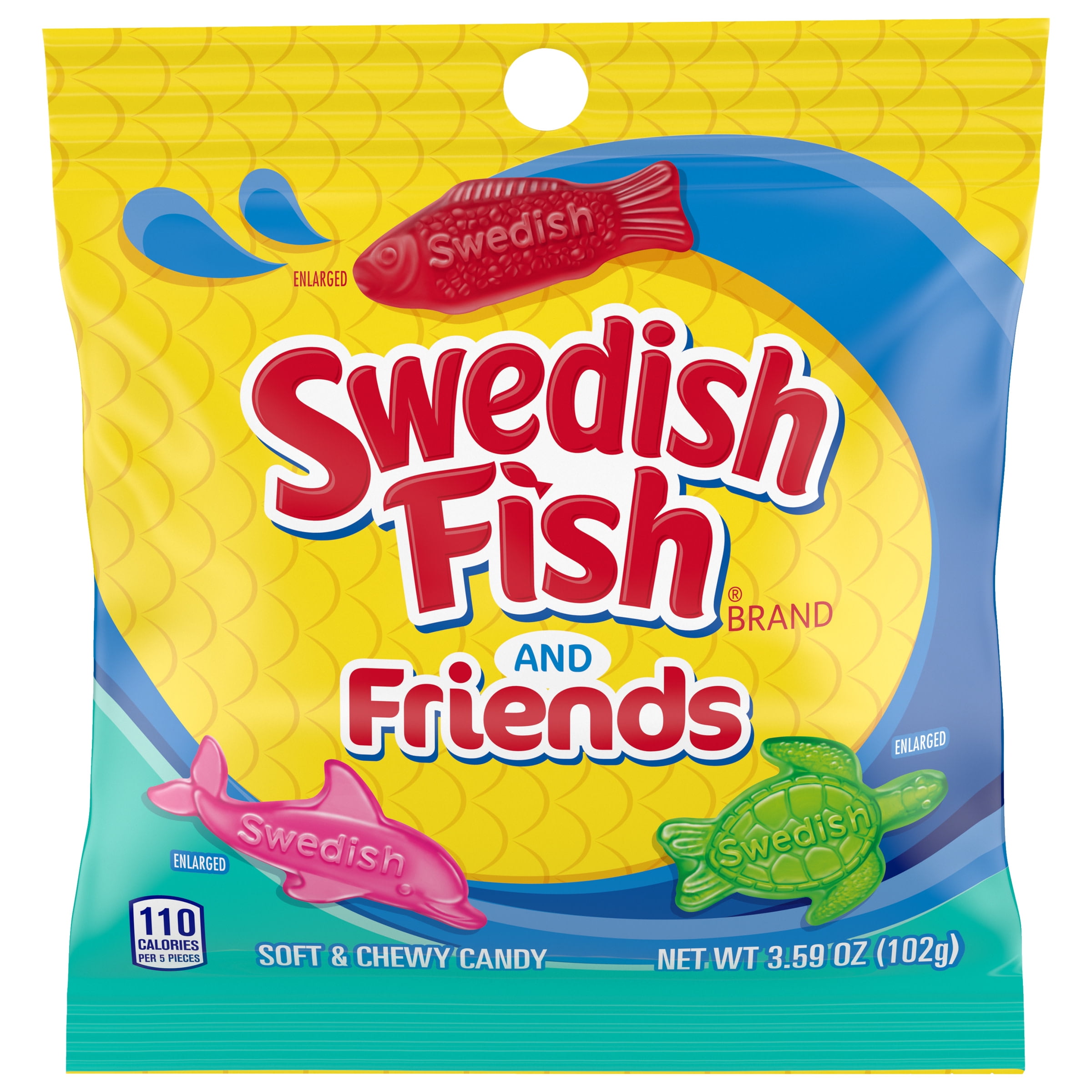 SWEDISH FISH and Friends Soft & Chewy Candy, 3.59 oz