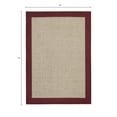 thumbnail image 4 of (2 pack) Mainstays Farmhouse Faux Sisal Olefin Red Border Indoor Area Rug, 5' x 7', 4 of 9