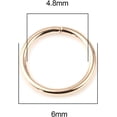 thumbnail image 2 of HDSupplies 200 Pieces - 6mm Jump Rings - KC Gold Tone Plated - 21 Gauge (0.7mm Thickness), 2 of 3