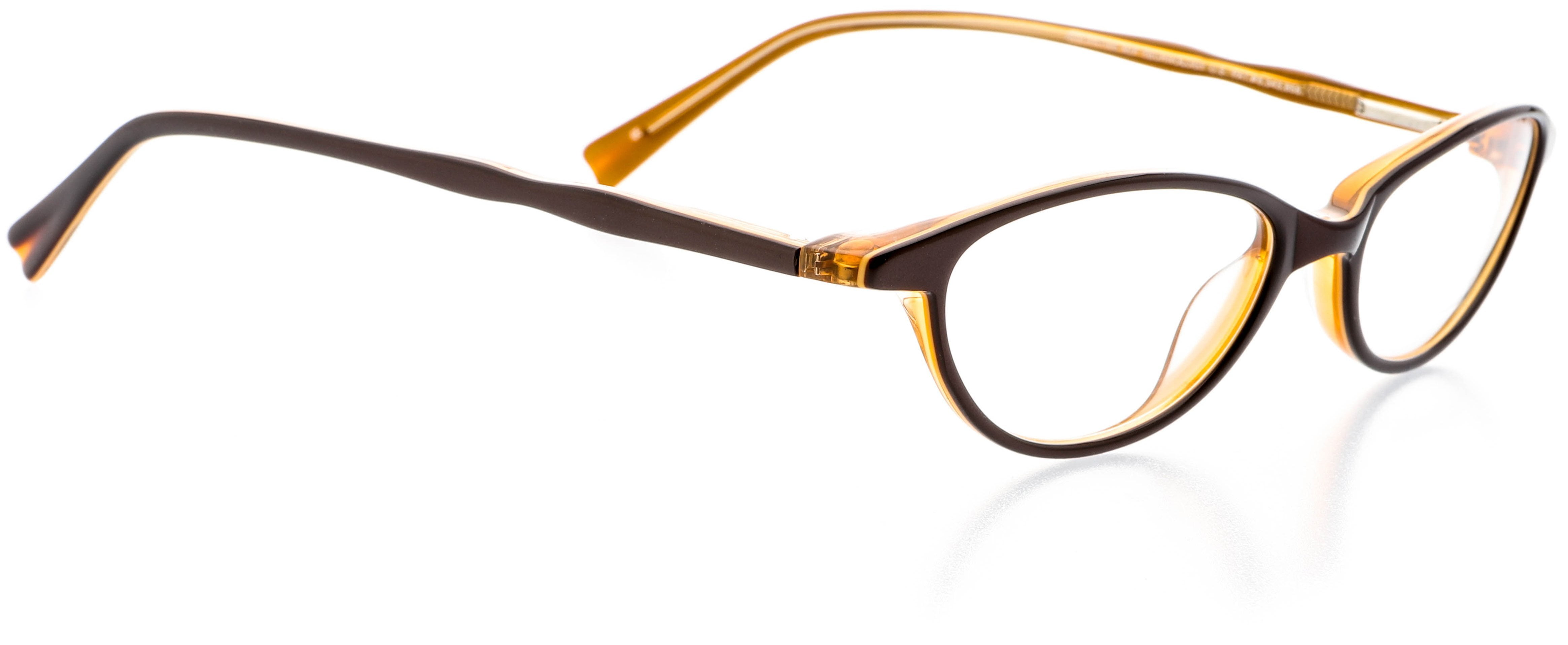 Optical Eyewear Oval Shape Plastic Full Rim Frame Prescription Eyeglasses Rx Satin Bronze 