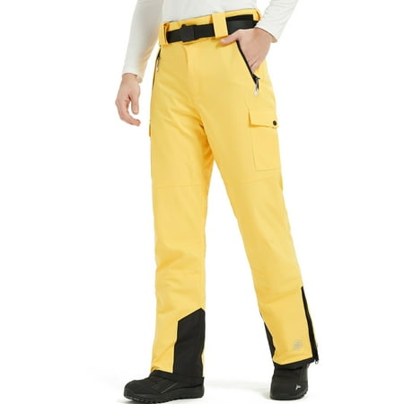 HARD LAND Men's Ski Pants Windproof Insulated Snow Pants Waterproof Durable Snowboard Pants for Winter