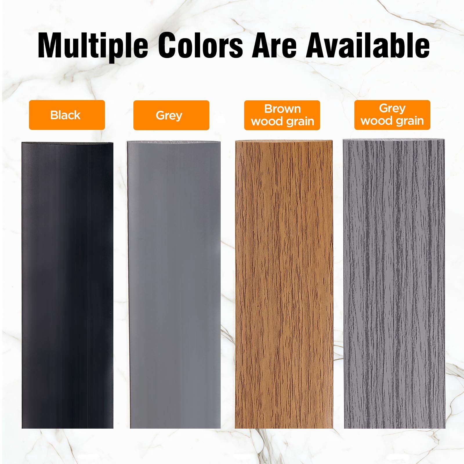 Floor Transition Strip Vinyl Self Adhesive Threshold Carpet Edge Wood To Tile Laminate Flooring Gaps And Doorway Cover Flat Divider Peel Stick Trim (gray  5cm 20ft)