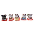 thumbnail image 2 of 5 figuras de la fortuna de gato con representación animal para decoración del hogar., 2 of 9