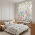 thumbnail image 3 of Easter Eggs Kitchen Curtains 63 Inch Length, Spring Daisy Eucalyptus Leaves Vintage Tiers Curtains for Living Room Berdoom Bathroom, Light Filtering Drapes Window Treatment 2 Panels 42"Wx63"L, 3 of 8