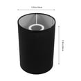 thumbnail image 3 of Monyance round lamp shade Floor Lamp Shade Linen Cover Drum Lampshade for E27 Lamp Black(5.51X5.51X7.87Inches), 3 of 10