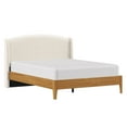 thumbnail image 5 of Better Homes & Gardens Springwood Upholstered Queen Bed, Shearling and Light Honey Finish, 5 of 20