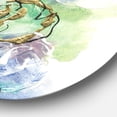 thumbnail image 3 of Designart 'composition Pastel Foral I' Art Mural Rond en Métal Style Ferme - Disque de 36, 3 of 5