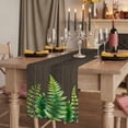 thumbnail image 2 of Table Runners 108 Inches Long Dress Scarves, Spring Leaves Farmhouse Coffee/Dining/Kitchen Table Runner for Living Room, Pastoral Garden Botanical Brown Wooden 13x108 Inch, 2 of 9