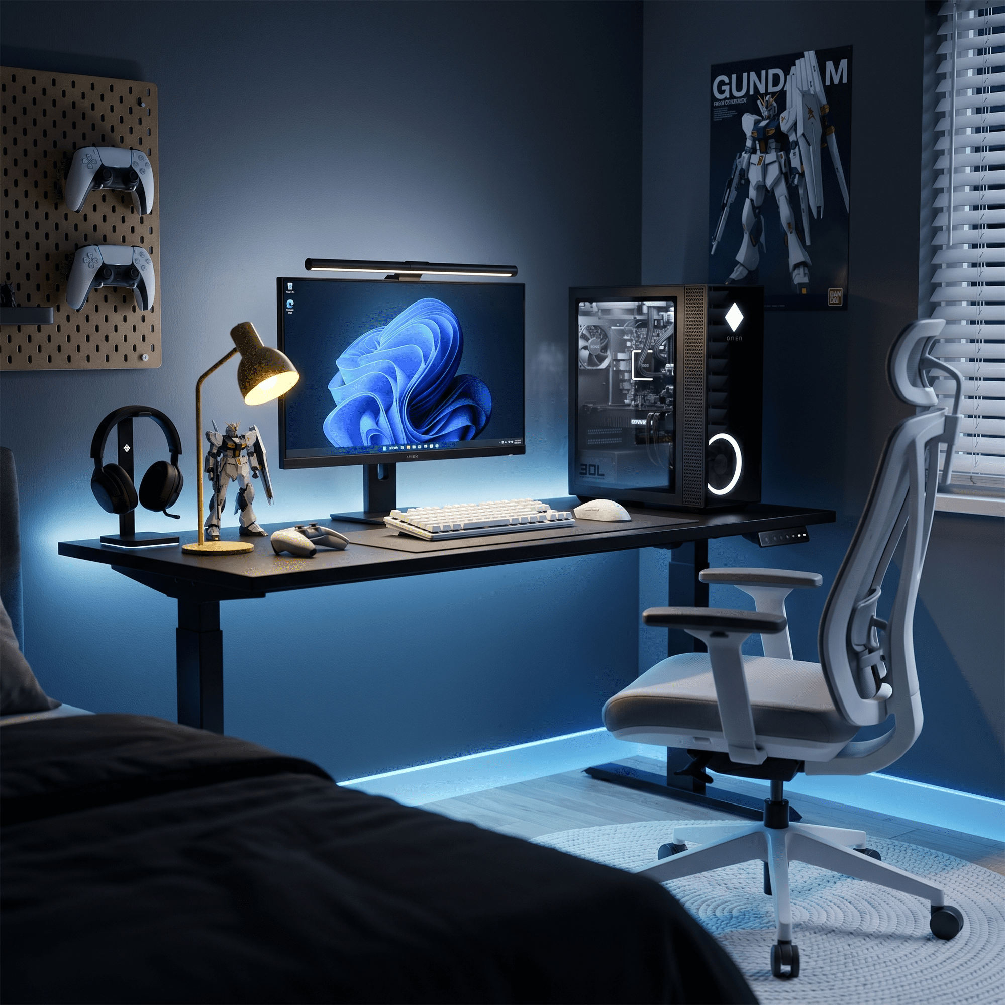 High-Performance Gaming PC Desktop –Intel Core i7-6800K, AMD Radeon RX580 8GB, 16GB RAM, 512GB SSD + 1TB HDD, Wi-Fi 6, BT5.4, Win11, RGB Gaming Tower