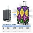 thumbnail image 6 of Naloa Mardi Gras4 Elastic Suitcase Protector, Travel Suitcase Protector Cover Fits 18-32in Suitcase - Large, 6 of 9