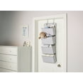 thumbnail image 3 of Parent's Choice 4 Pocket Nursery Hanging Organizer, Gray and White, 3 of 5