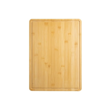 Mainstays 14" x 19.5" Non-slip Bamboo Cutting Board, 100% Natural Bamboo Color, with Juice Groove