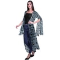 thumbnail image 3 of Moomaya Vêtements de Plage en Georgette Imprimée pour Femmes Long Cardigan, 3 of 5