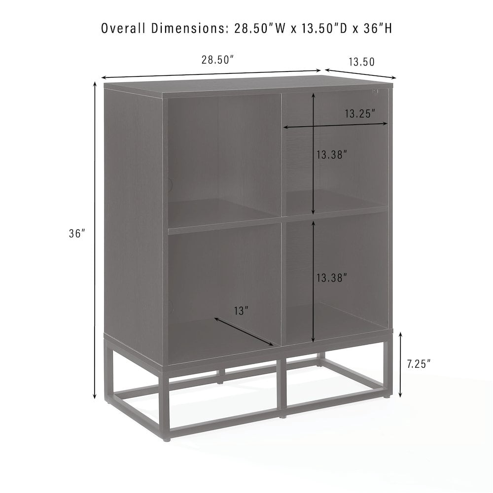 Crosley Furniture Enzo Record Storage Cube Bookcase