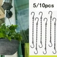thumbnail image 2 of 5/10Pcs Hanging Baskets Chains with Hooks Flower Plant Pot Hanger Chain Rattan Hanging Pendant Chain Grow Tool Garden Decoration, 2 of 7