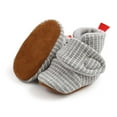 thumbnail image 6 of MEZZALL Baby Booties Winter Warm Striped Boots For Soft Sole First Walkers Shoes Cozy Comfortable Toddler Footwear Cozy Footwear, 6 of 8