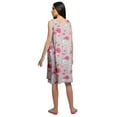 thumbnail image 4 of Moomaya WoMen's Printed A-Line Sleeveless Nightdress Cotton Sleepwear Gown, 4 of 6