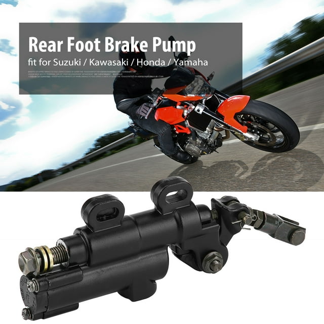 Bomba de cilindro maestro hidráulico de freno trasero de motocicleta plegable para Suzuki Kawasaki Honda Yamaha