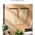 thumbnail image 3 of Flber Tie-Dye Macrame Wall Hanging Large Bohemian Yarn Tapestry Wall Décor,19.68" Wx 39.37" L, 3 of 8