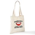 thumbnail image 6 of CafePress - Exercise ? Extra Rice Tote Bag - Unisex Canvas Tote Bag, Beige, 1-Piece, 6 of 6