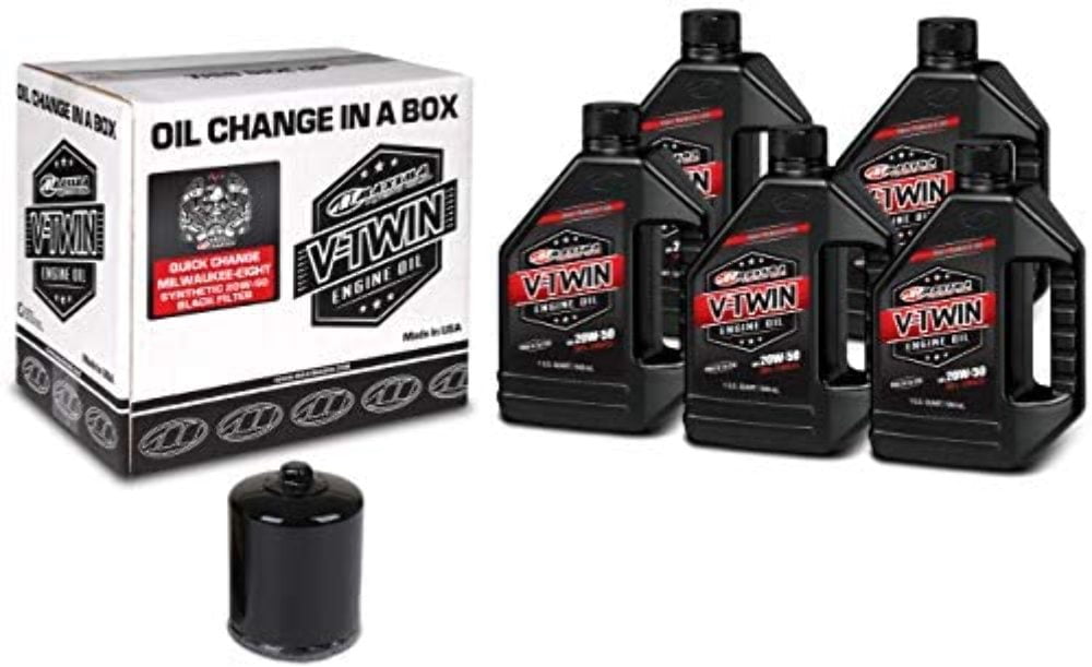 Maxima™ 90-129015PB M-Eight Synthetic Quick Oil Change Kit with Black Filter