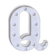 thumbnail image 2 of Lilgiuy Clearance Alphabet LED Letter Lights Light Up White Plastic Letters Standing Hanging Q for Festival Decor, 2 of 3
