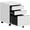 3-White, variant on 2 Drawer Mobile File Cabinet with Lock, Metal File Cabinets with Wheels,Small Rolling File Cabinets for Home Office, File Cabinet Ffit Hanging Letter/Legal/A4 File