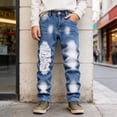 thumbnail image 5 of Tiijoy Big Boys Distressed Jeans Skinny Fit Stretch Denim Ripped Jeans, Sizes 5-16, 5 of 8