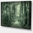 thumbnail image 2 of Route dans la Forêt d'Automne Sombre - Art Moderne sur Toile, 2 of 4